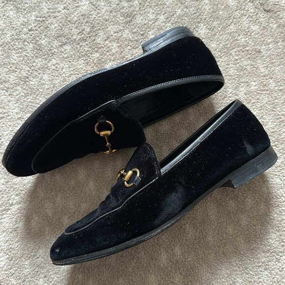Gucci Jordan loafer size 36 velvet with horsebit trim - Picture 3 of 5